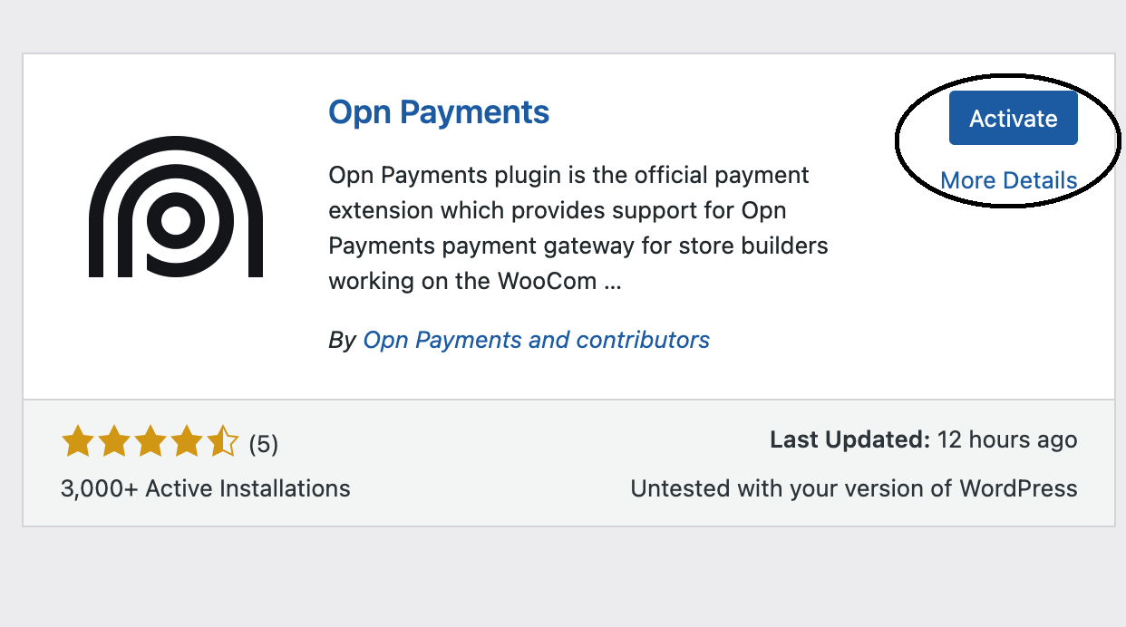 WordPress プラグイン ディレクトリ - 有効化
