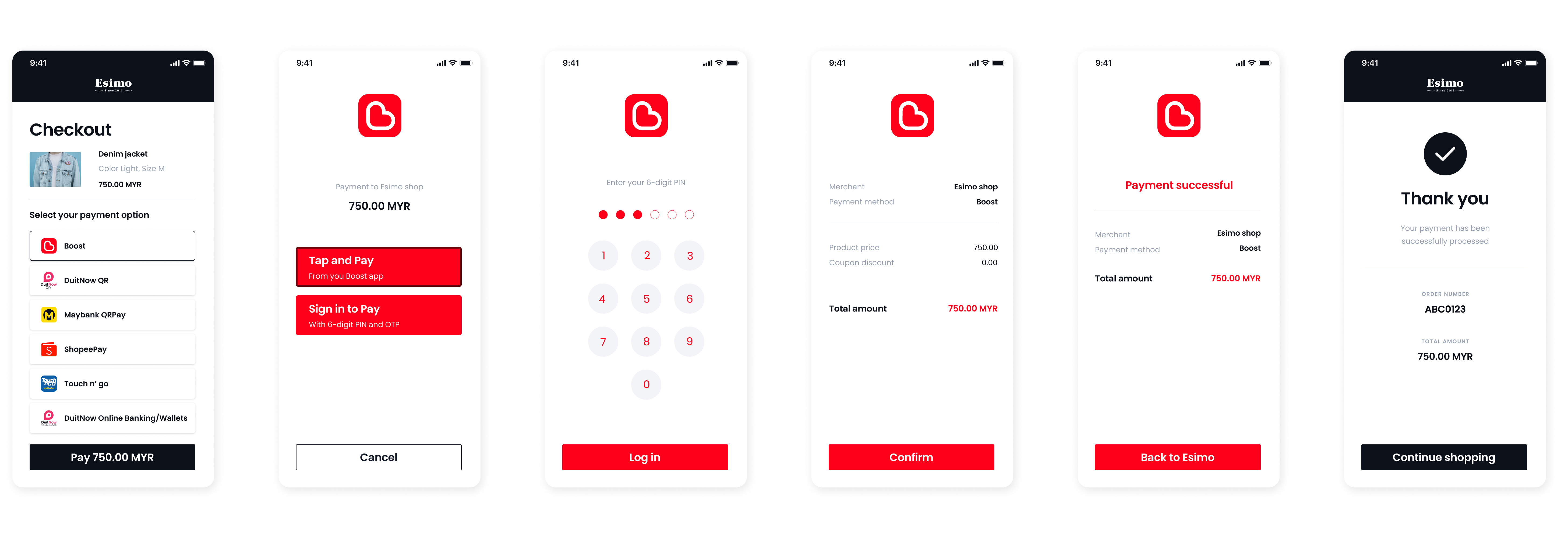ขั้นตอนการชำระเงินบนมือถือ - แอป Boost